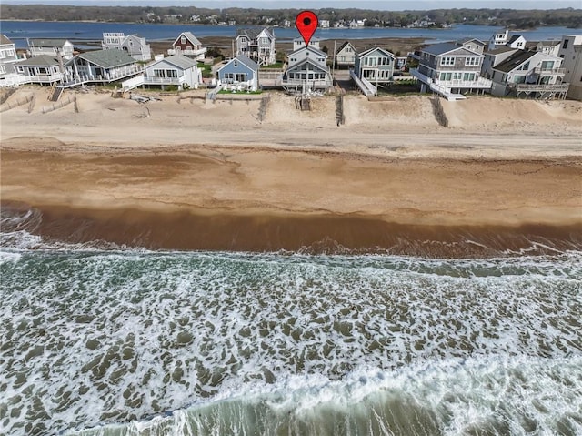 419 Atlantic Ave, Westerly, RI 02891 - aerial perspective of suburban area featuring expansive beach