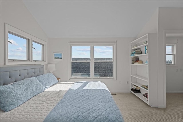 419 Atlantic Ave, Westerly, RI 02891 - bedroom featuring lofted ceiling, light colored carpet, and baseboards