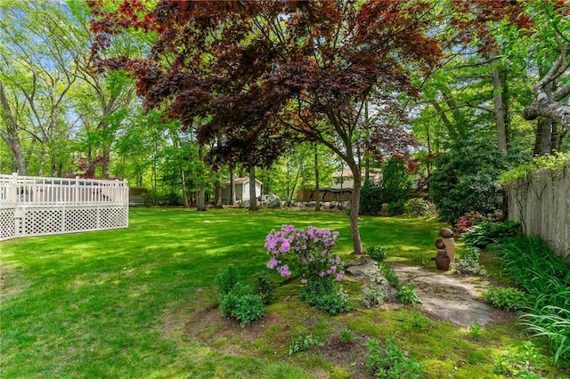 23 Watercress Ct, Coventry, RI 02816 - view of yard featuring a wooden deck