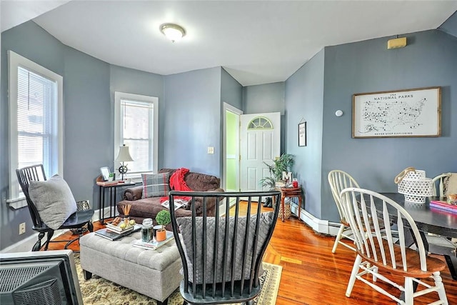 10 Westcott Ave Unit 1, Boston, MA 02124 - living area with wood finished floors and baseboards