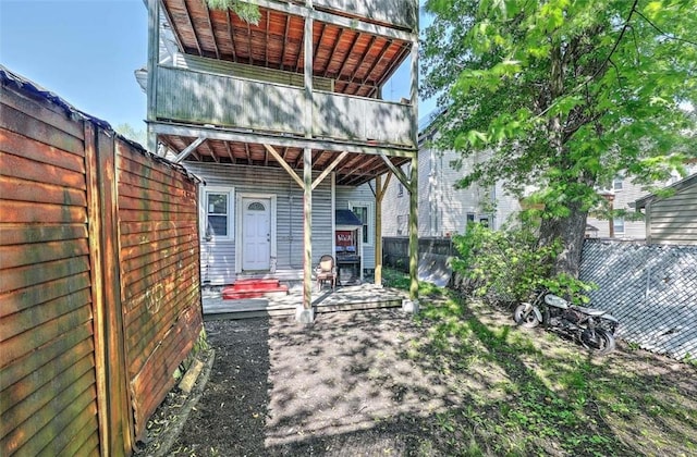 10 Westcott Ave Unit 1, Boston, MA 02124 - back of property with a fenced backyard