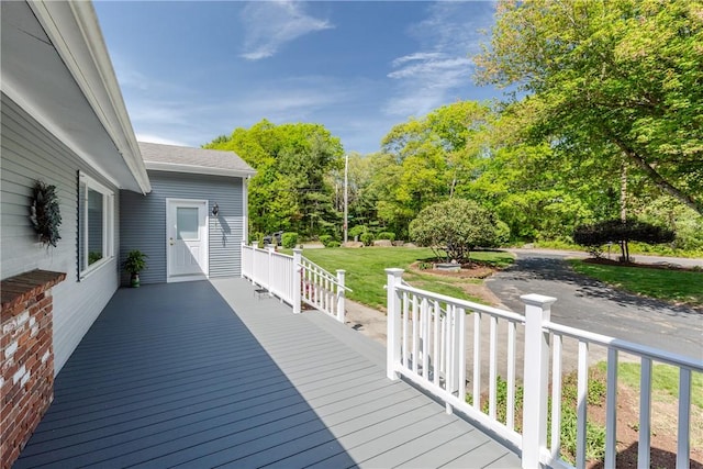 103 Carrs Pond Rd, West Greenwich, RI 02817 - wooden terrace with a yard