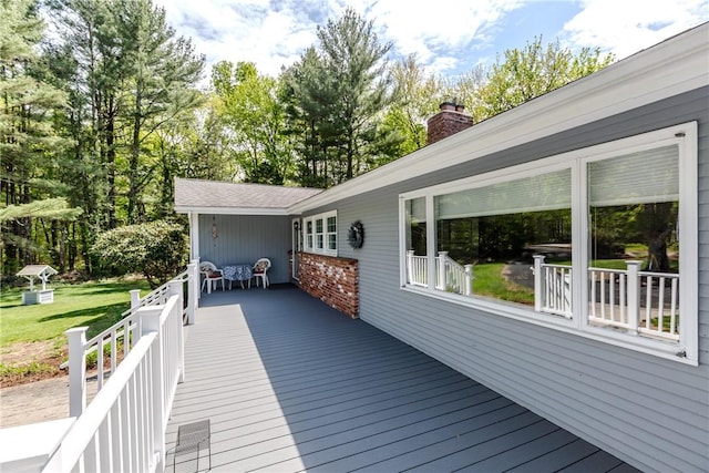 103 Carrs Pond Rd, West Greenwich, RI 02817 - view of deck