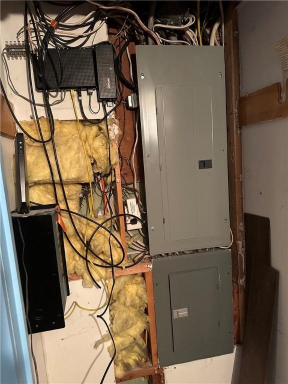 utility room featuring electric panel