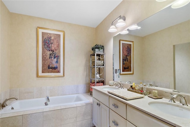 43 Waters Edge, Tiverton, RI 02878 - full bath with double vanity and a garden tub