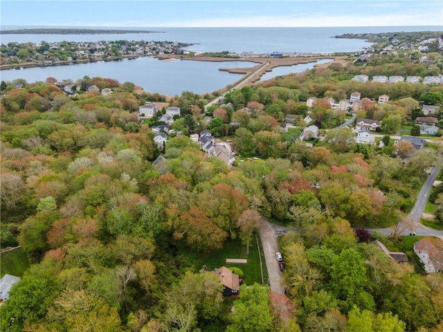 4 Ottawa Trl, Narragansett, RI 02882 - view of property location with a large body of water and a forest