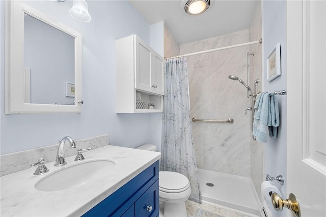 146 Bay View Ave, Bristol, RI 02809 - full bath featuring toilet, a shower with curtain, and vanity