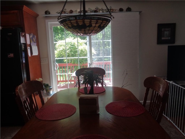 view of dining area