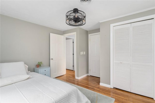 37 Charles St, Barrington, RI 02806 - bedroom featuring light wood finished floors, a closet, and baseboards