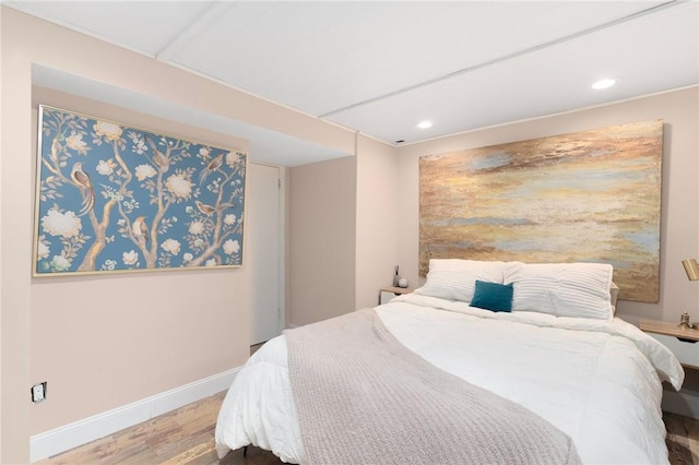 37 Charles St, Barrington, RI 02806 - bedroom with wood finished floors, baseboards, and recessed lighting