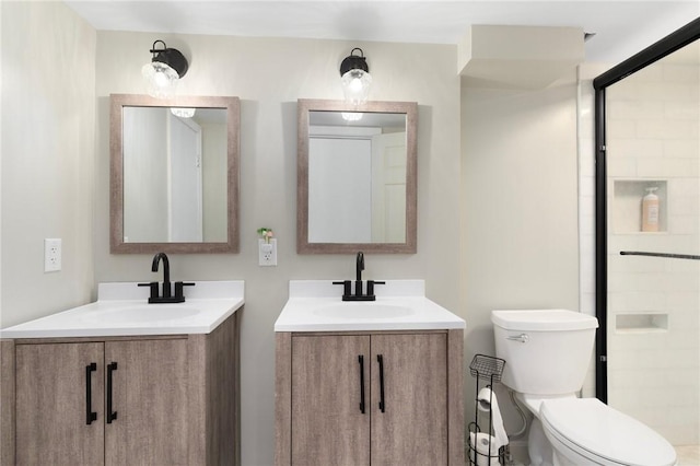 37 Charles St, Barrington, RI 02806 - full bath featuring two vanities and toilet