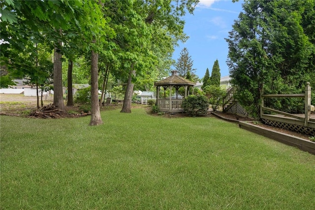 37 Charles St, Barrington, RI 02806 - view of green lawn featuring a gazebo