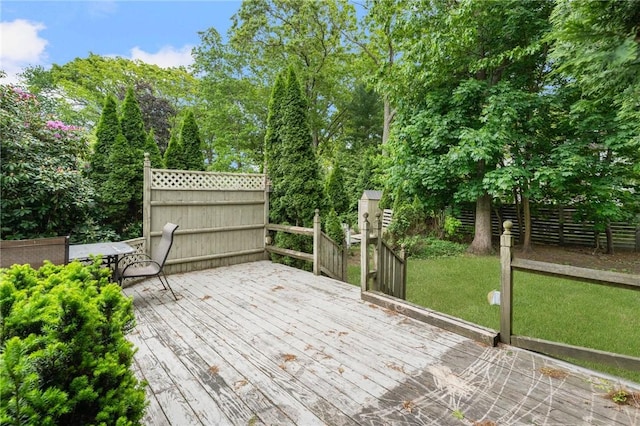 37 Charles St, Barrington, RI 02806 - view of wooden terrace