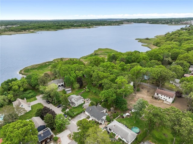 37 Charles St, Barrington, RI 02806 - aerial view of residential area featuring a nearby body of water
