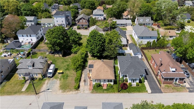 aerial perspective of suburban area