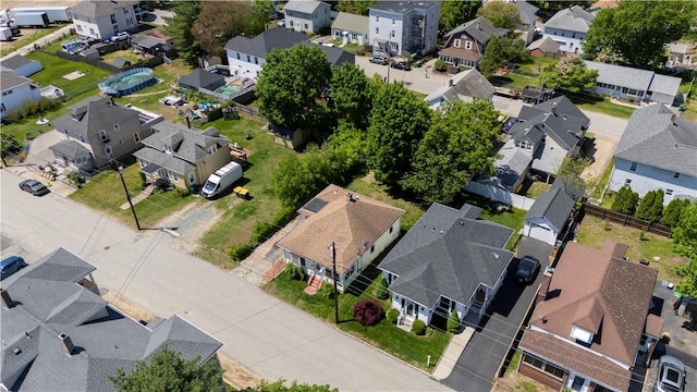 aerial view of residential area