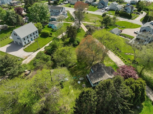 aerial perspective of suburban area