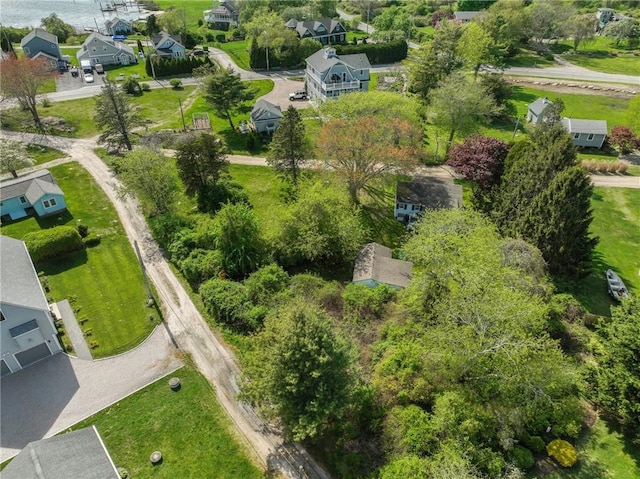 aerial view of residential area