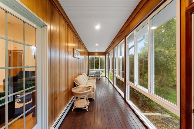6 Windward Cir, Narragansett, RI 02882 - sunroom / solarium featuring a baseboard heating unit
