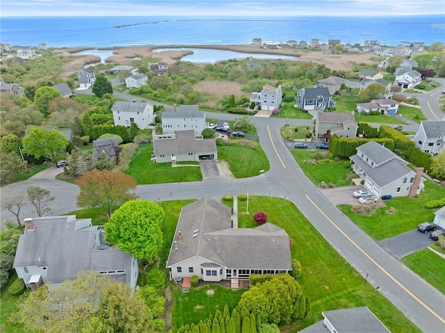 6 Windward Cir, Narragansett, RI 02882 - aerial view of residential area featuring a nearby body of water