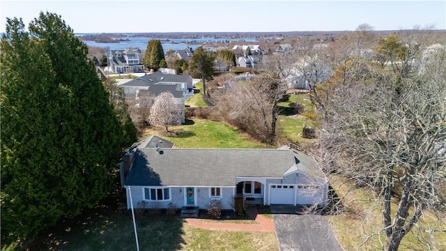 aerial view of residential area