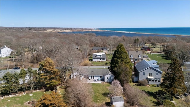 drone / aerial view of a nearby body of water