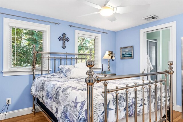 50 Eastern View Ave, South Kingstown, RI 02879 - bedroom featuring wood finished floors and a ceiling fan