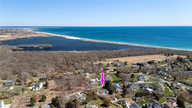 aerial overview of property's location featuring expansive coastline