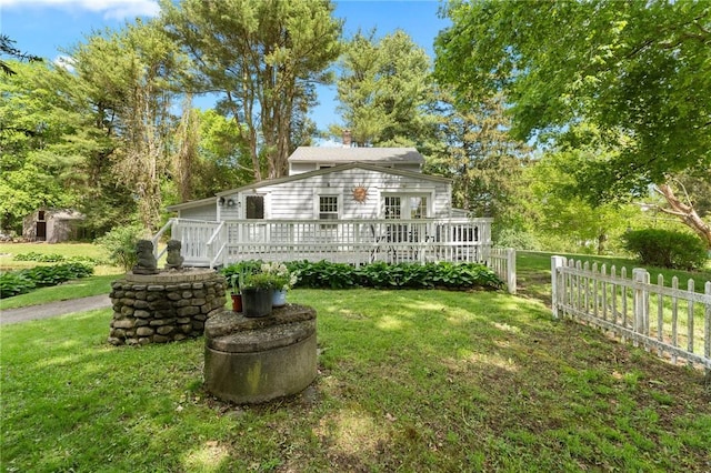 18 W St, Hopkinton, RI 02804 - view of front of property featuring a wooden deck