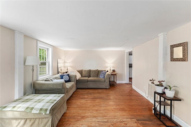 18 W St, Hopkinton, RI 02804 - living room with wood finished floors and baseboards