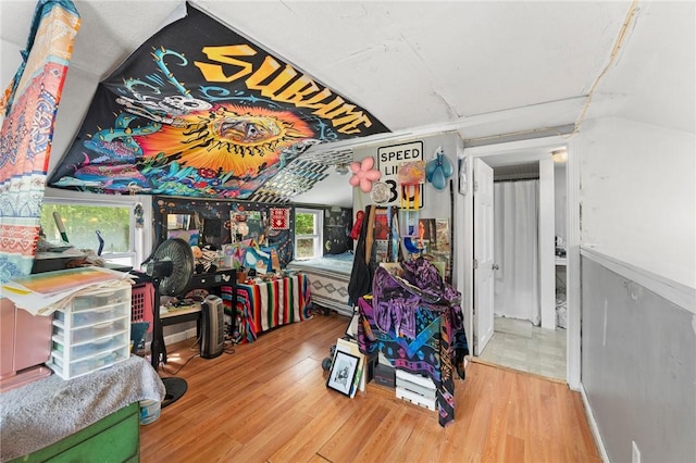 18 W St, Hopkinton, RI 02804 - misc room featuring wood finished floors and lofted ceiling