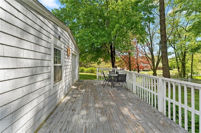 18 W St, Hopkinton, RI 02804 - deck featuring outdoor dining area