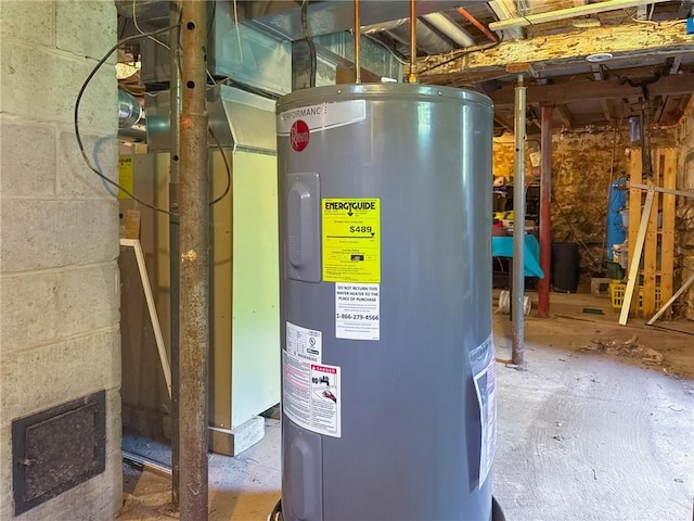 18 W St, Hopkinton, RI 02804 - utility room with water heater