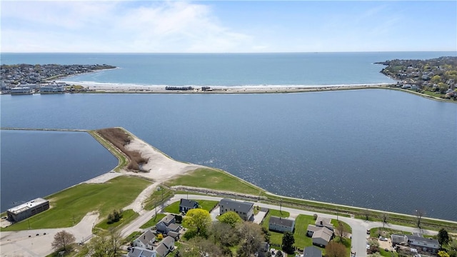 82 Ellery Rd, Newport, RI 02840 - aerial view of property and surrounding area with a nearby body of water