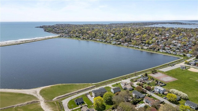 82 Ellery Rd, Newport, RI 02840 - aerial view of property's location featuring a large body of water and nearby suburban area
