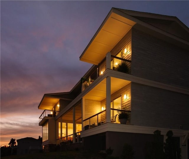 82 Ellery Rd, Newport, RI 02840 - back of house featuring a balcony