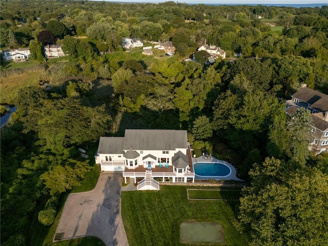 112 Avondale Rd, Westerly, RI 02891 - aerial view of property's location featuring a forest