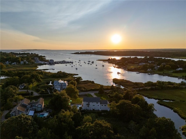 112 Avondale Rd, Westerly, RI 02891 - aerial overview of property's location featuring a nearby body of water