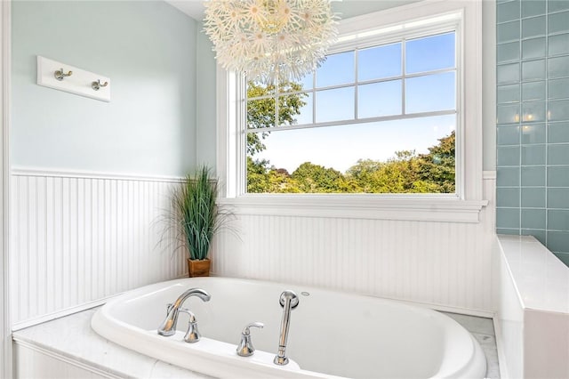 112 Avondale Rd, Westerly, RI 02891 - bathroom featuring a garden tub and plenty of natural light