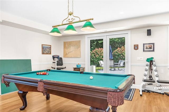 112 Avondale Rd, Westerly, RI 02891 - recreation room with billiards table, wood finished floors, and baseboards