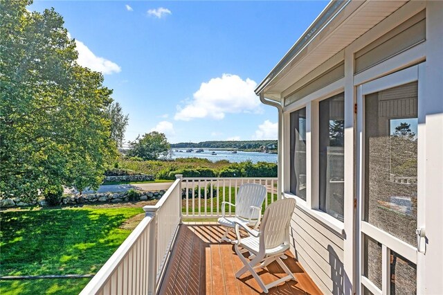 112 Avondale Rd, Westerly, RI 02891 - balcony with a water view