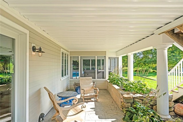 112 Avondale Rd, Westerly, RI 02891 - view of patio / terrace featuring a porch