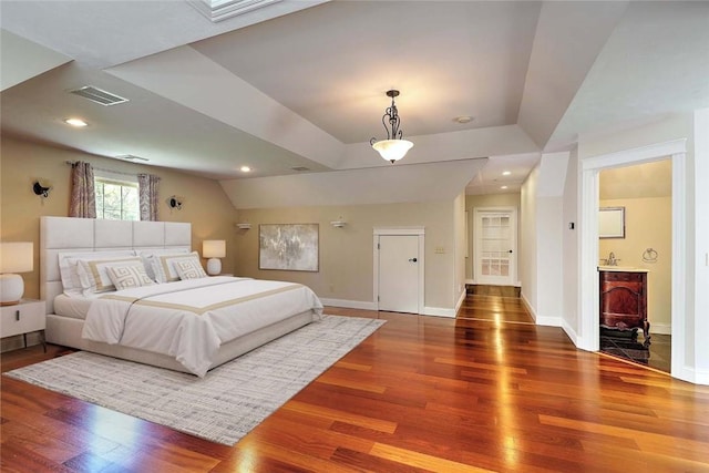 26 Old Richmond Townhouse Rd, Richmond, RI 02812 - bedroom featuring wood finished floors, baseboards, and recessed lighting