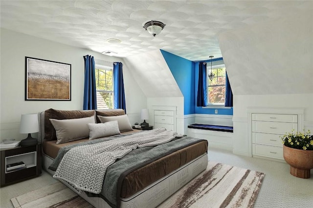 26 Old Richmond Townhouse Rd, Richmond, RI 02812 - bedroom featuring light colored carpet and vaulted ceiling
