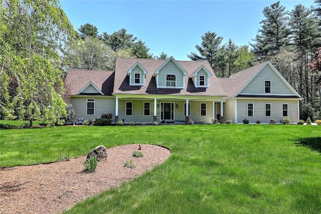 26 Old Richmond Townhouse Rd, Richmond, RI 02812 - cape cod home with a front yard and covered porch