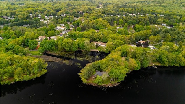 12 Hazel Point Rd, Smithfield, RI 02917 - bird's eye view of a large body of water and a heavily wooded area