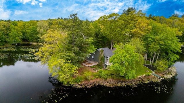 12 Hazel Point Rd, Smithfield, RI 02917 - view of subject property with a nearby body of water and a forest