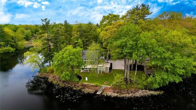 12 Hazel Point Rd, Smithfield, RI 02917 - view of subject property featuring a nearby body of water and a forest