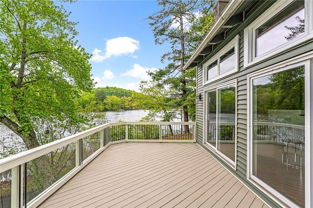 12 Hazel Point Rd, Smithfield, RI 02917 - deck featuring a water view