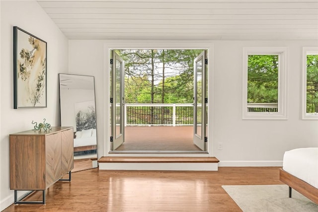 12 Hazel Point Rd, Smithfield, RI 02917 - entryway with wood finished floors and baseboards